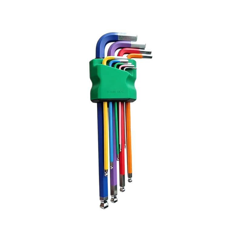 GQ166C-B3 9-Piece Lifespan-Extending Color-Coated Hex Key Set 